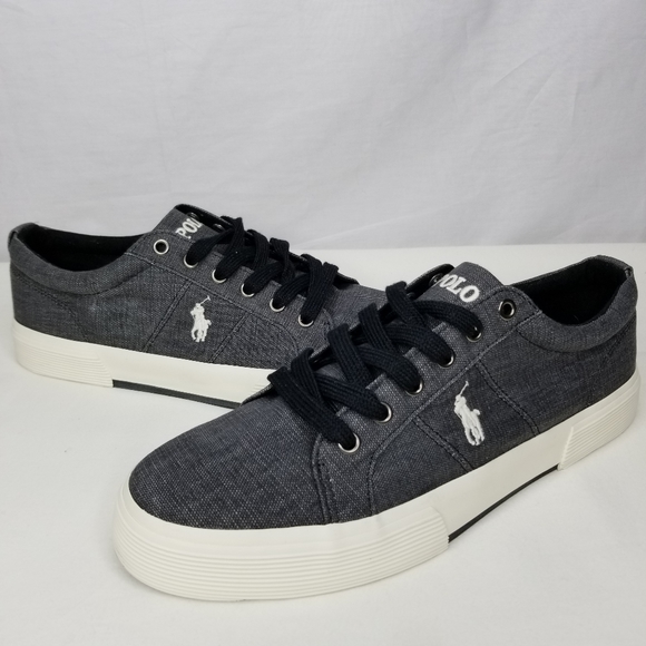 Polo Ralph Lauren Other - POLO RALPH LAUREN FELIXSTOW GRAY SNEAKERS NWT 10D